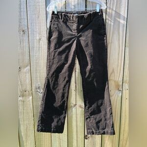 Dark brown favorite fit J. Crew stretch cord trousers petite 2
